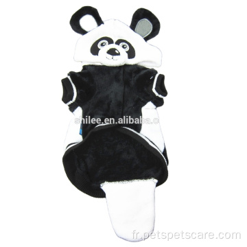 Manteau de panda d&#39;hiver pour animaux de compagnie
